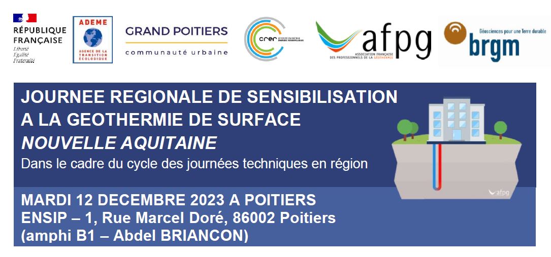 journée de sensibilisation à la géothermie de surface Poitiers 2023