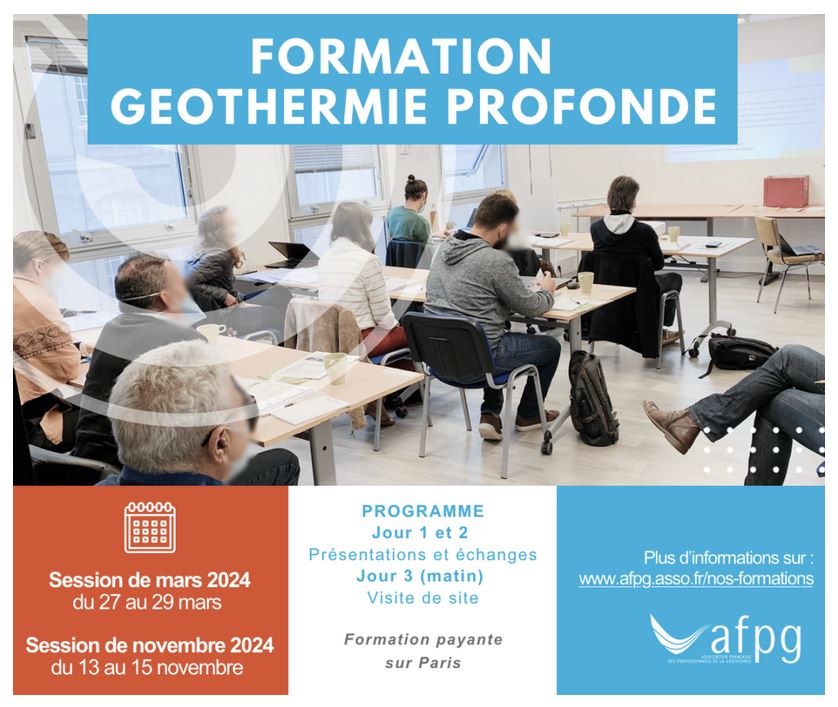 afpg formation géothermie profonde 2024