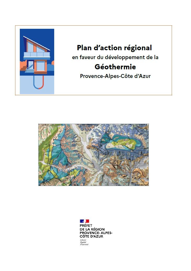 couverture plan régional geothermie PACA 2023